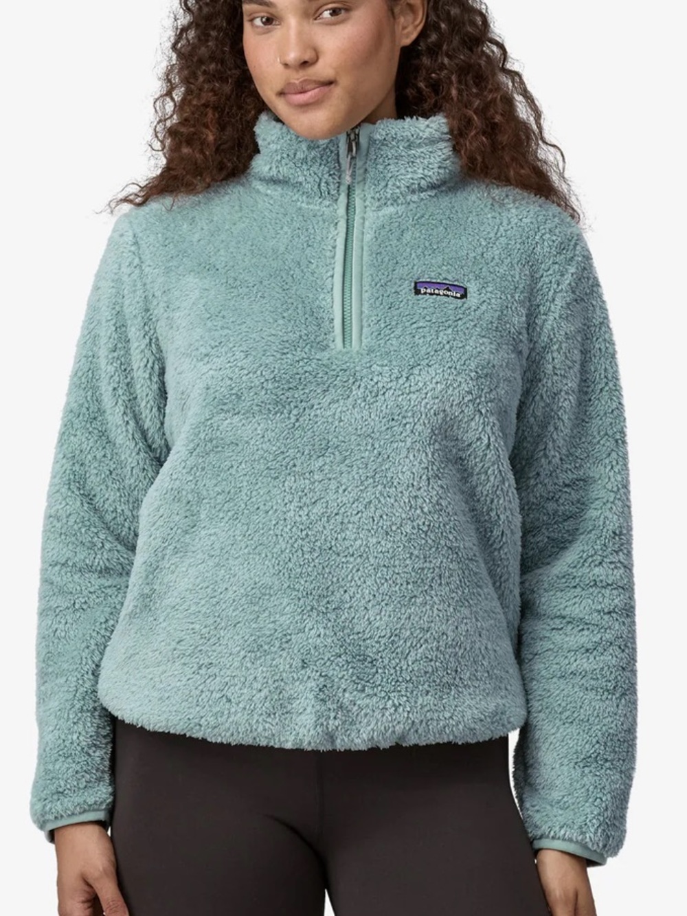 PATAGONIA LOS GATOS 1/4-ZIP FLEECE PULLOVER WOMEN'S NWOT thermal blue -SM